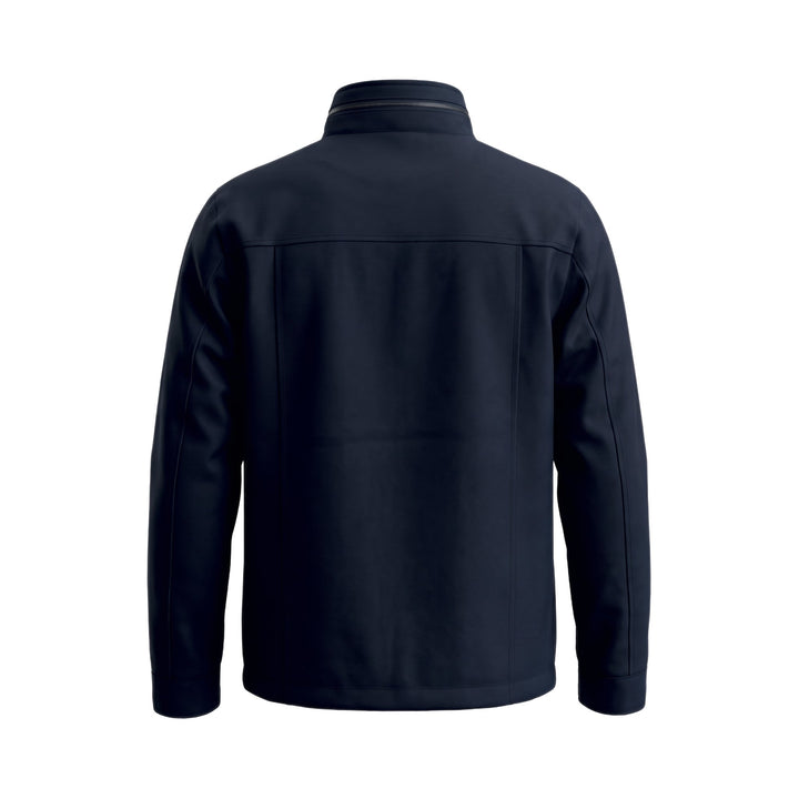 Field Jacket con cappuccio estraibile blu Heskimo, vista posteriore