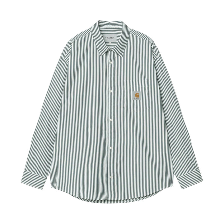L/S Daldry Shirt Daldry Stripe Skjorte, Office Blå/Hvid