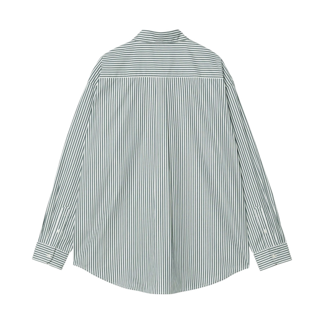 L/S Daldry Shirt Daldry Stripe Skjorte, Office Blå/Hvid