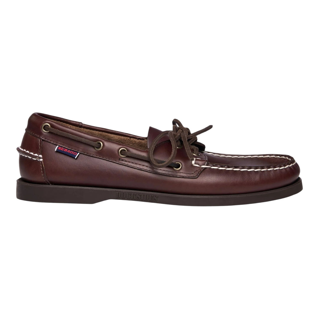 DOCKSIDES PORTLAND WAXED DK BROWN-GUM