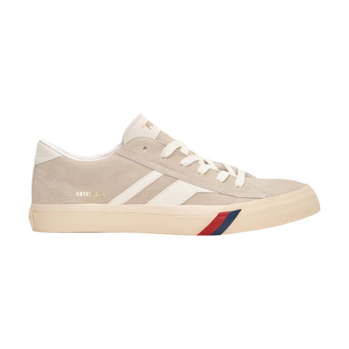 Royal Classic i Beige Hvid Ruskind