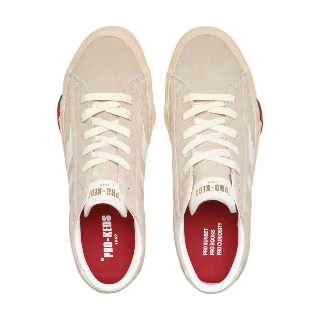 Royal Classic i Beige Hvid Ruskind