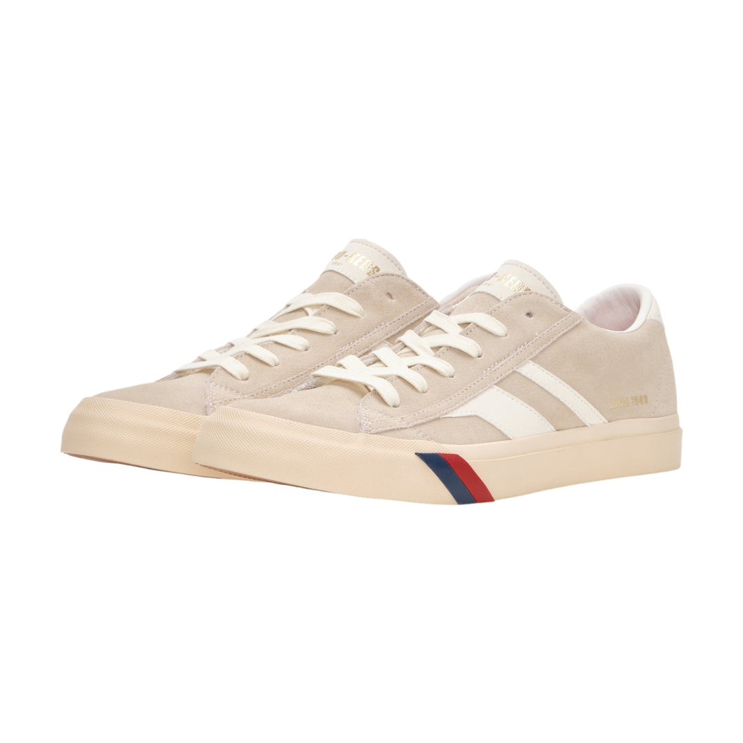 Royal Classic i Beige Hvid Ruskind
