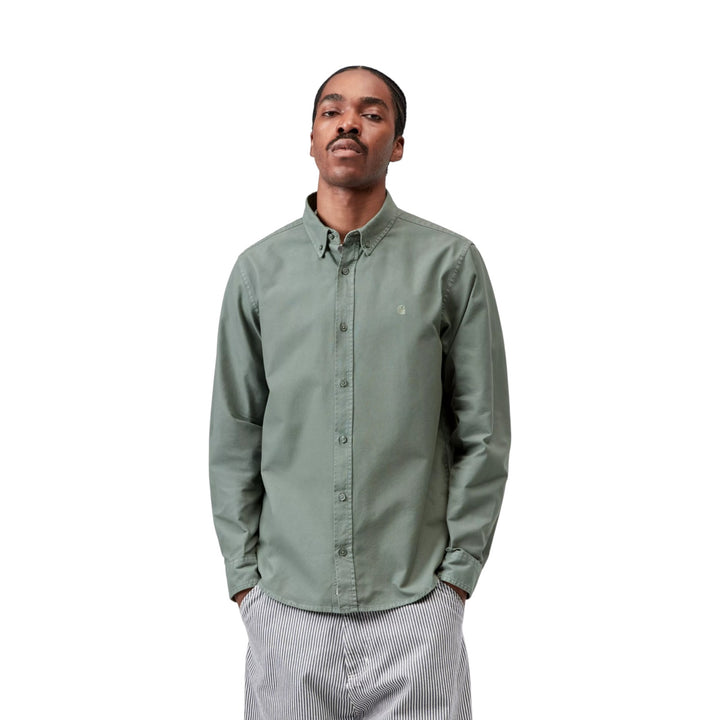 L/S Bolton Shirt Velvet Green Skjorte