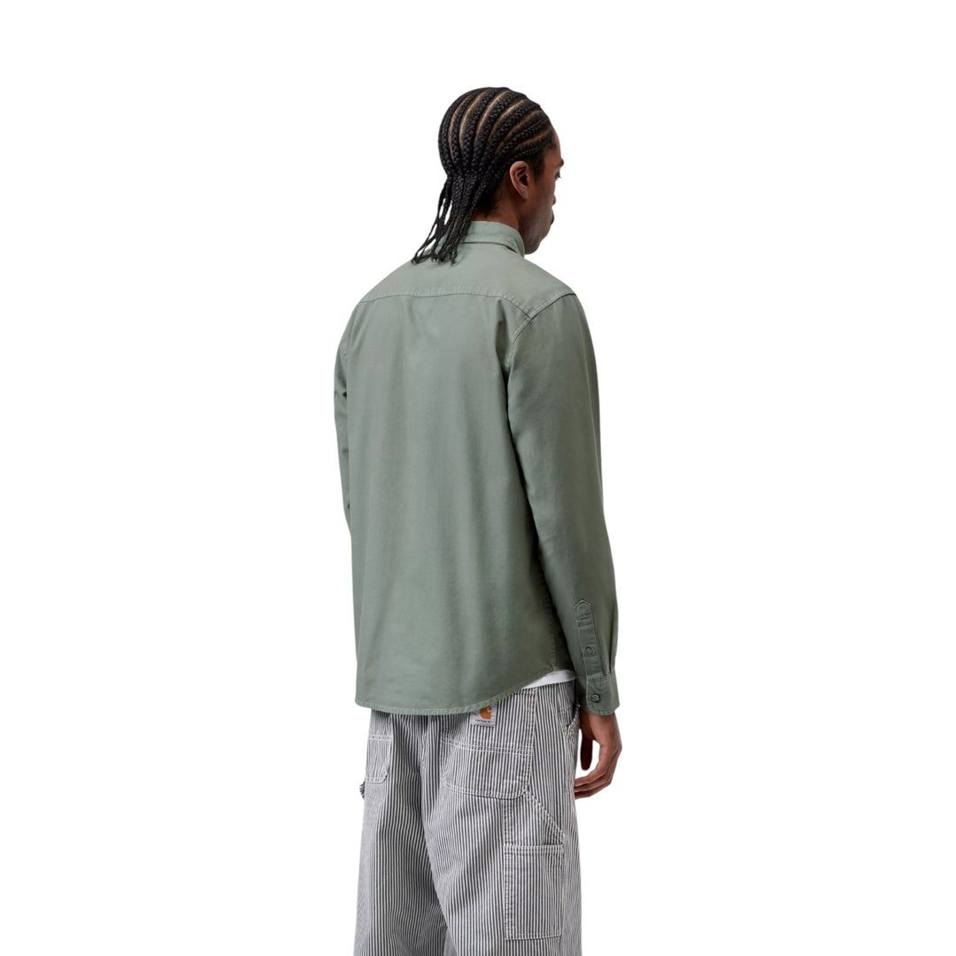 L/S Bolton Shirt Velvet Green Skjorte
