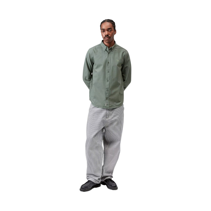 L/S Bolton Shirt Velvet Green Skjorte