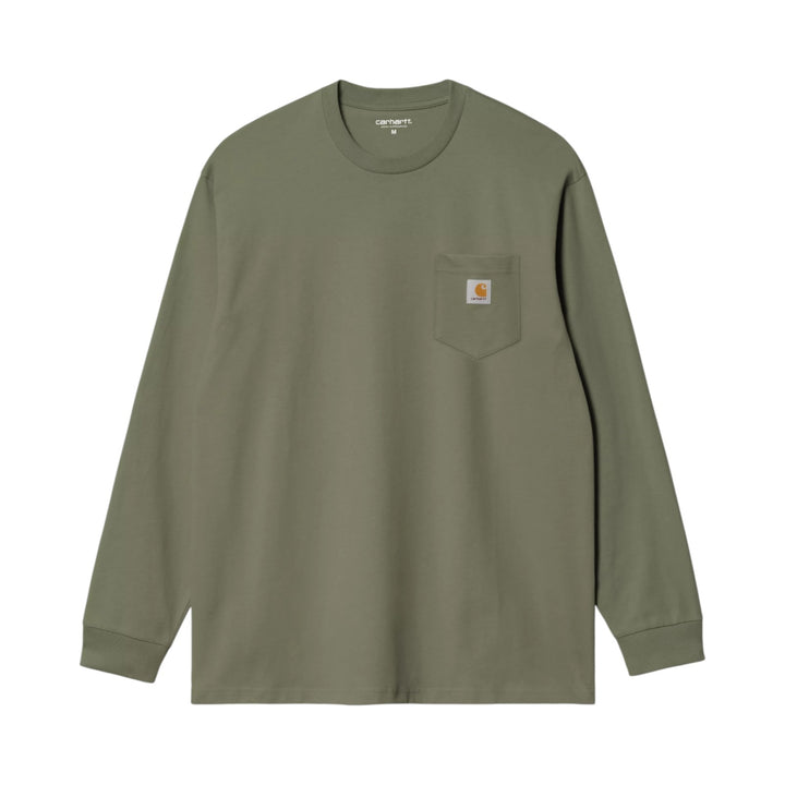 T-Shirt L/S Pocket Leaf Grøn