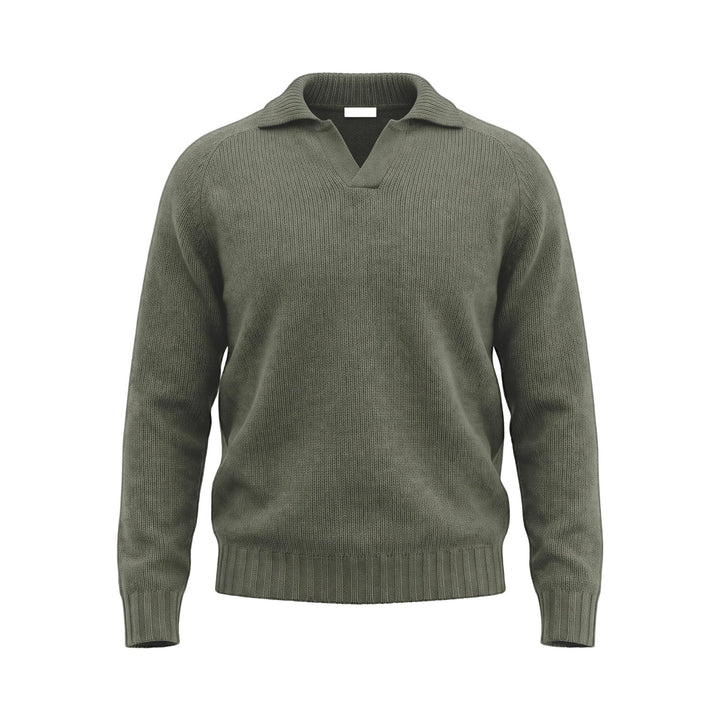 Maglia Polo Recycle Verde Scuro In The Box, vista frontale