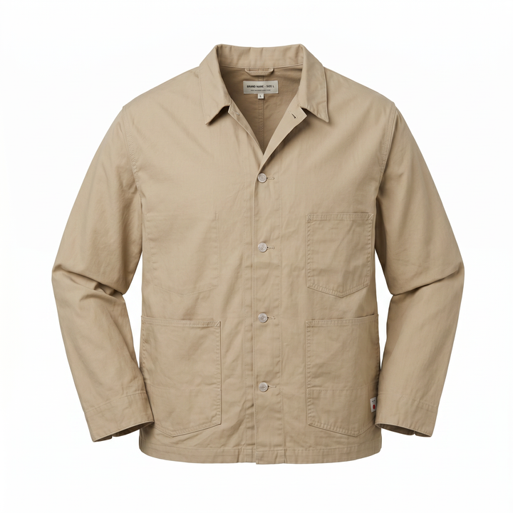 Coverall Japan Military Cloth Back Satin Bomuld Beige
