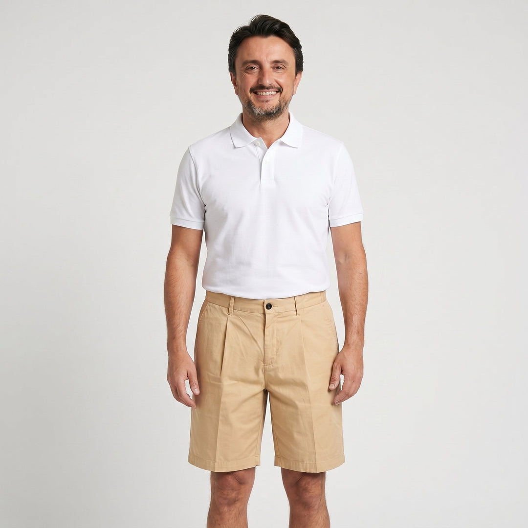 Quattro.Zero BERMUDA TASCA AMERICA UNA PENCIE IN COTONE BEIGE Beige - foto 2