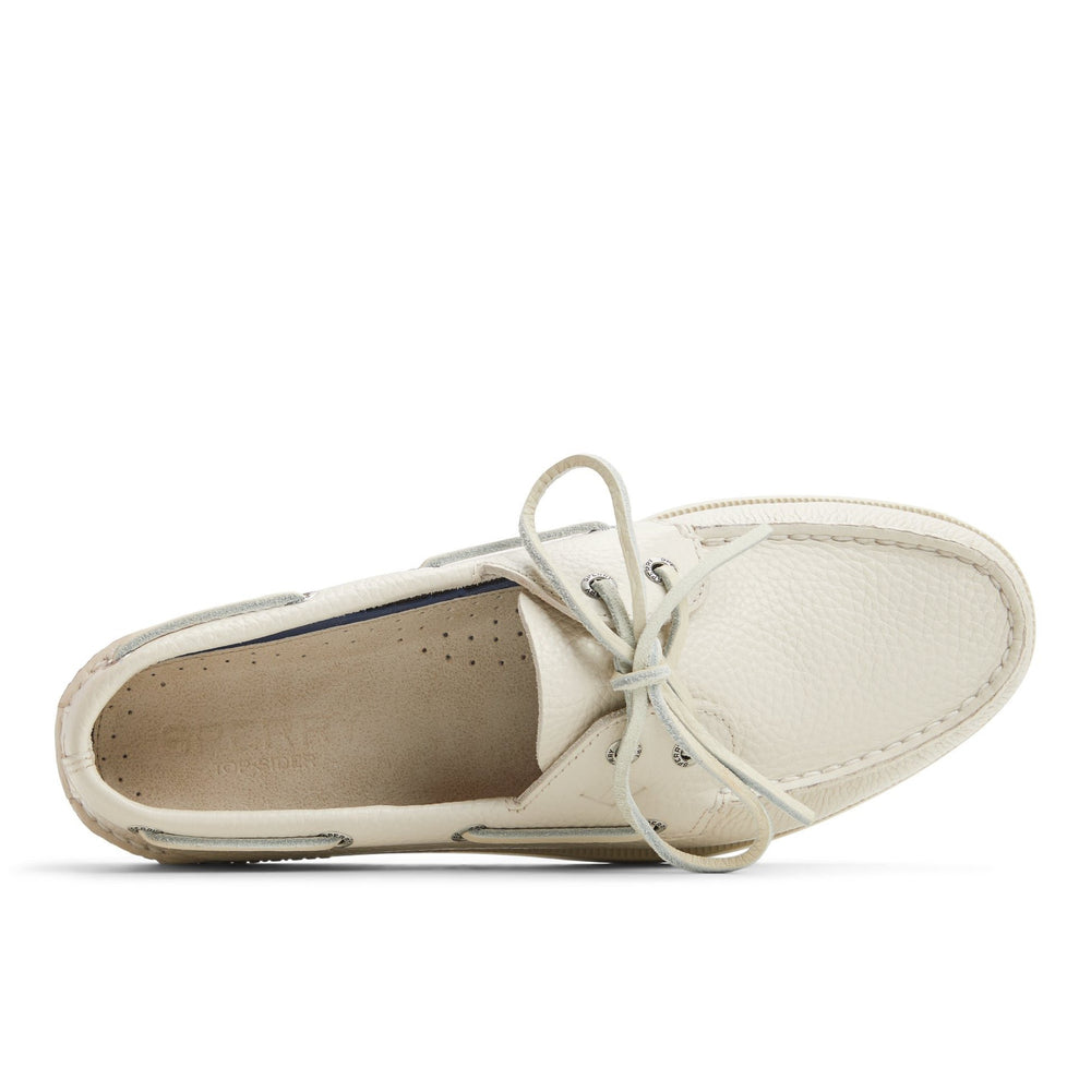 Sperry AO 2 EYE ICE LEATHER TUMBLED WHITE-BLANC Bianco - foto 2