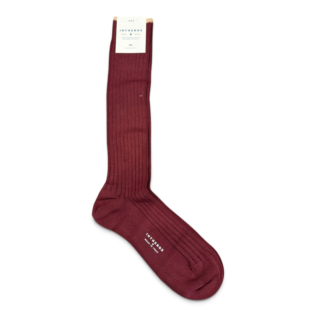 Strømper Cotton Basic Bordeaux