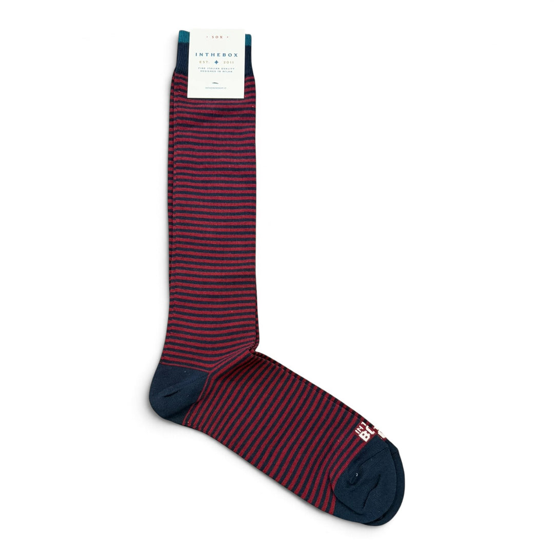 Strømper Stripe Classic Blå/Bordeaux