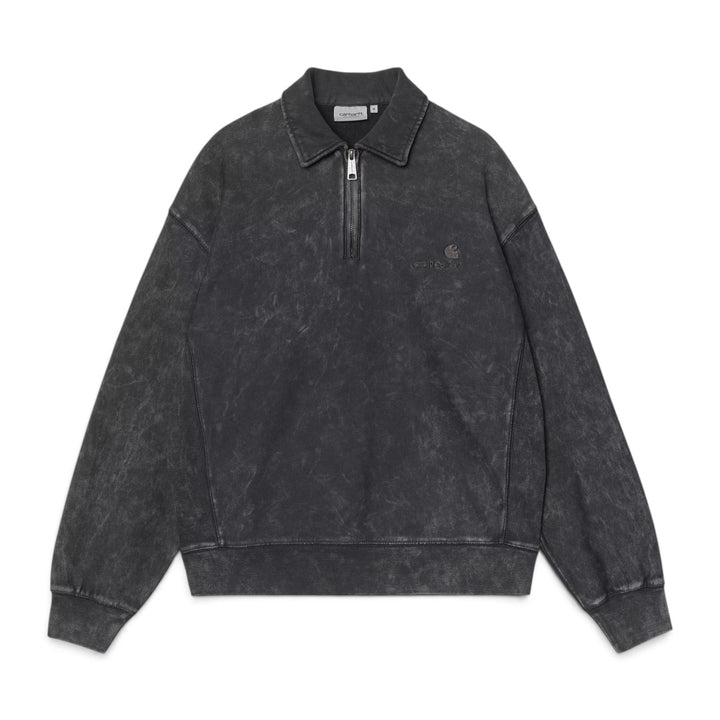 LAMBERT POLO SWEAT BLACK MOON WASH