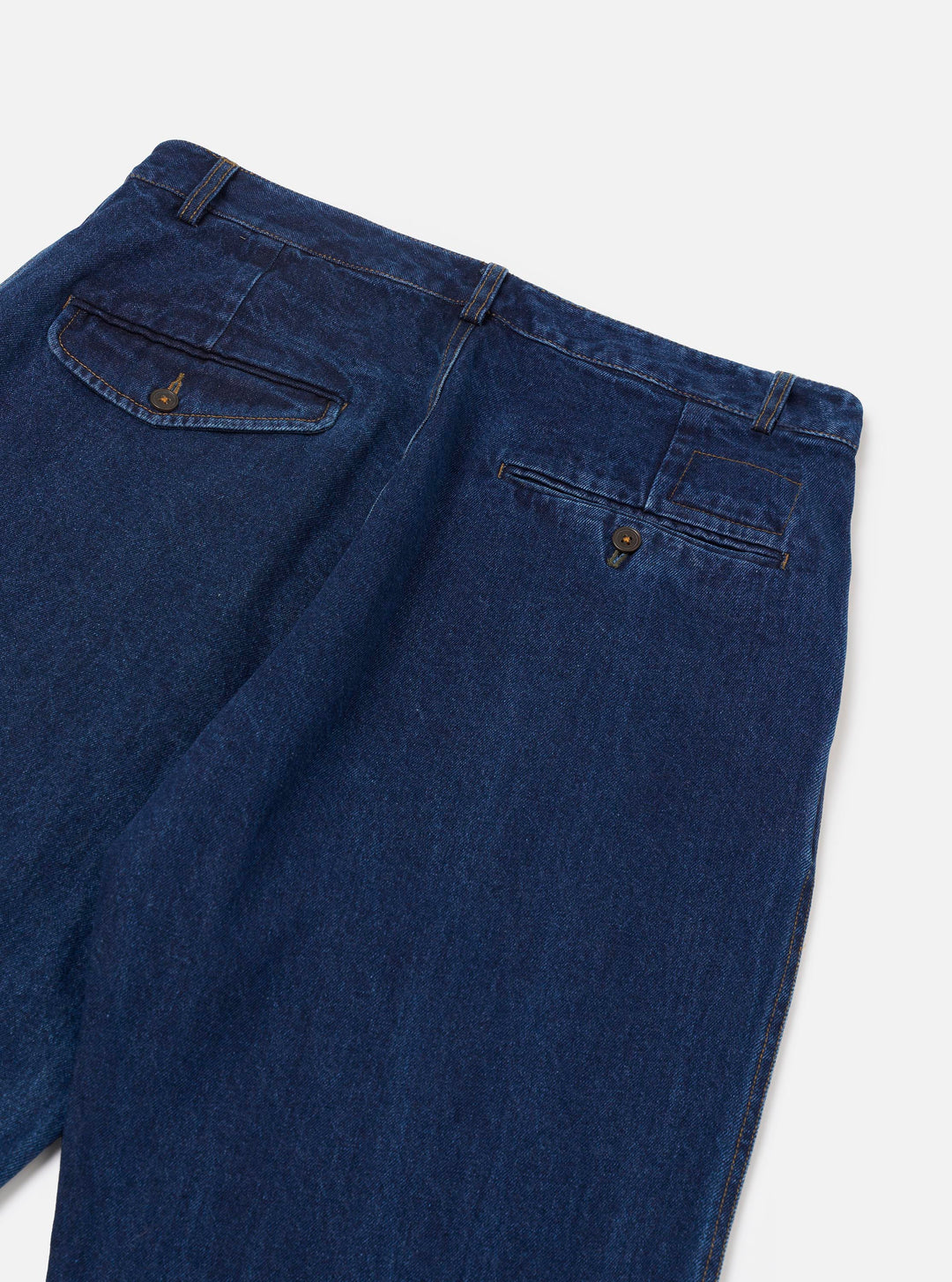 Universal Works Super Chino Work Denim Indigo Blu - foto 6
