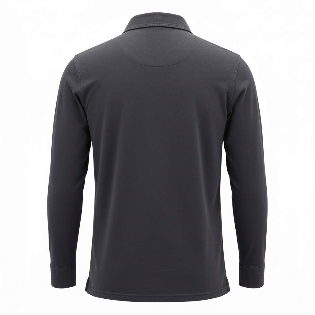 Langærmet Polo York Jersey Navy
