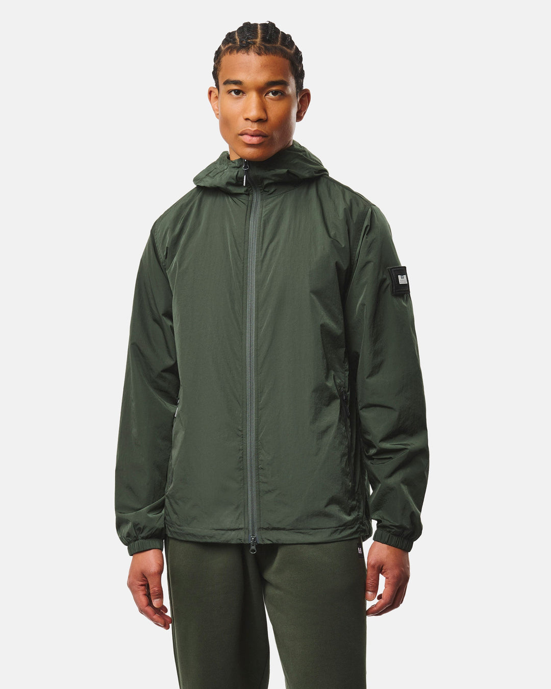 Weekend Offender Technician Fleece Lined Jacket Black Forest Verde - foto 2